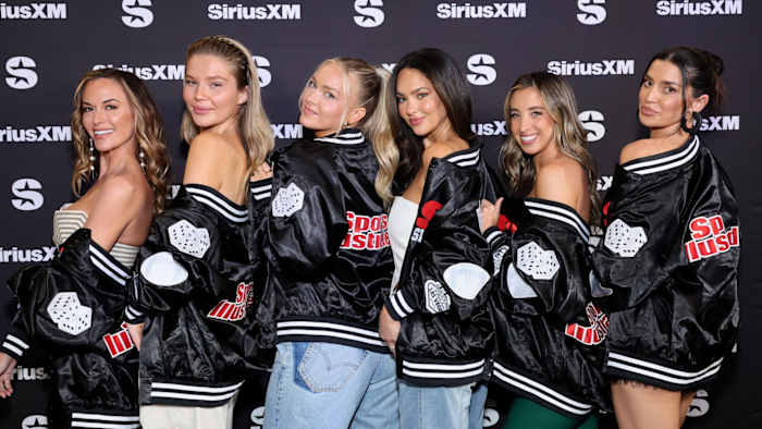 Jena Sims, Ellie Thumann, Camille Kostek, Christen Harper, Katie Austin and Nicole Williams English